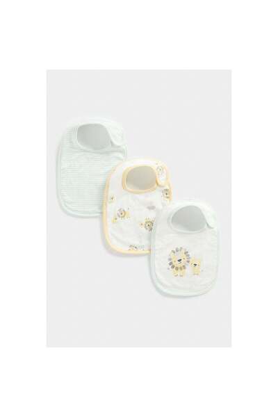 MOTHERCARE Lion Newborn Bibs - 3 Pack