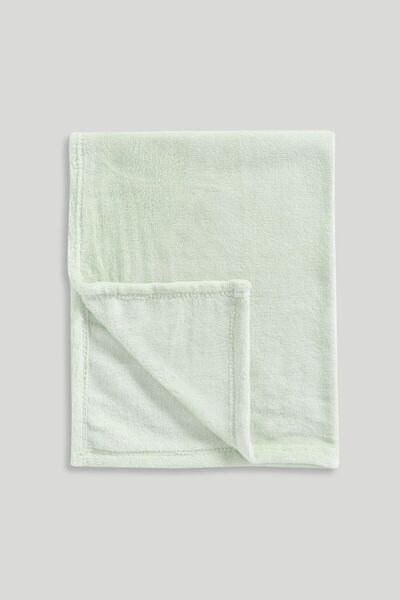 MOTHERCARE Green Fleece Blanket (Cot Bed)
