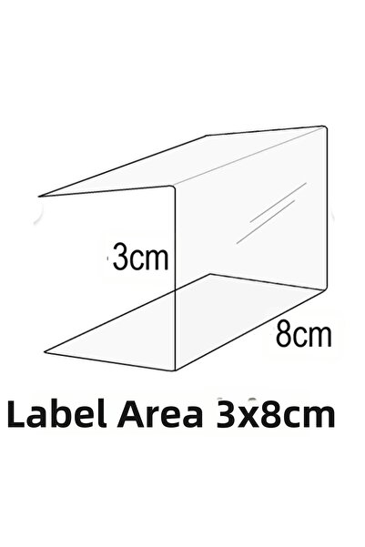 ETİKETLİK FİYATLIK U38 3X8 cm 54 Pcs