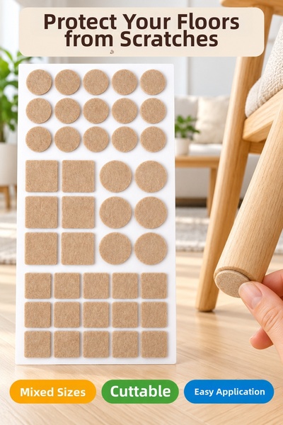 OpenCity 42 bucăți de dimensiuni mixte adezive pentru mobilier, pâslă, scaun,...