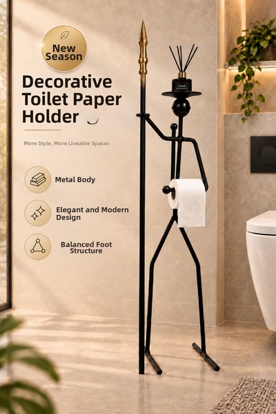 3Art Metal Dekorasyon Tic.Ltd.Şti Decorative Metal Toilet Paper Holder Stand ...