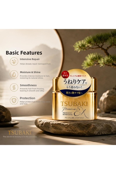 TSUBAKI قناع إصلاح ممتاز 180 جرام