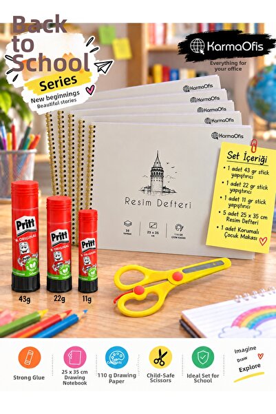 KarmaOfis Back to School Picture Notebook Set |   5 Picture Notebooks |   25X...