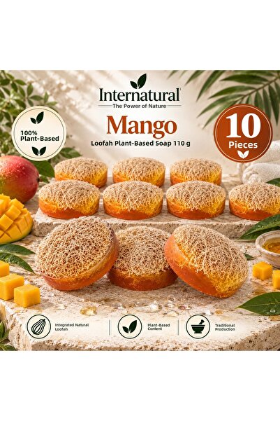 Dermolive Internatural Mango Pumpkin Fiber Herbal Soap 10 Pack (10 X 110 g)