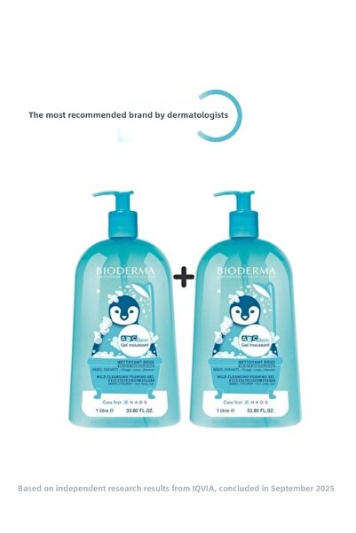 Bioderma ABCDerm Foaming Cleanser 2 X 1 L