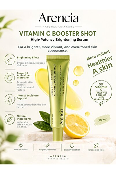 Arencia Vitamin C Booster Shot 30 ml – Moisturizing and Revitalizing Daily Se...