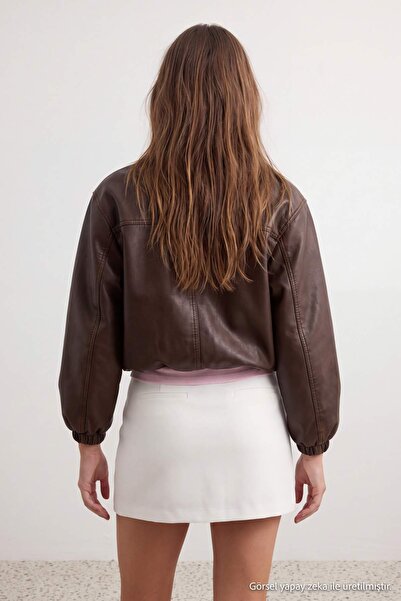 Trendyol Collection White Belted Skirt Look Mini Shorts & Bermuda Twoaw26Sr00055