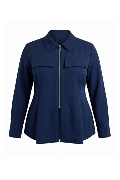 Trendyol Curve Marineblau