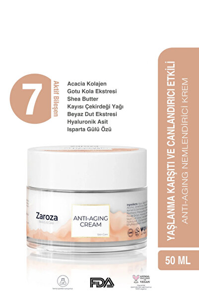 ZAROZA Anti-Aging and Anti-Wrinkle Moisturizing Cream Anti-Aging Cream 50 ml