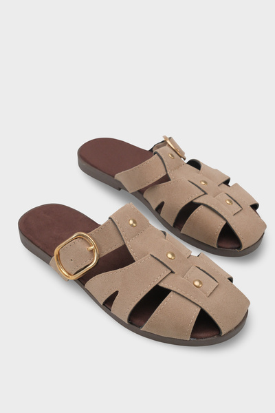 Capone Outfitters Papuci de damă Hannie Gladiator cu toc scurt