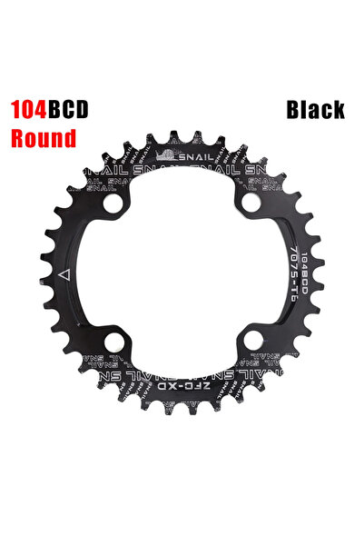 Choice 34T 104BCD Round Black SNAIL 104BCD/96BCD Bicycle Chainwheel Wide and ...