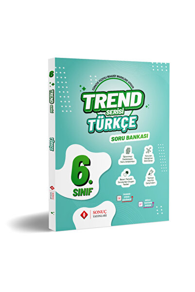 Sonuç Yayınları 6.Sınıf Trend Serisi Türkçe Soru Bankası 2026 - 2027