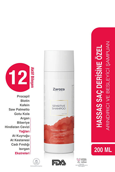 ZAROZA Anti-Hair Loss Procapil & Biotin Shampoo for Sensitive Scalp 200 ml