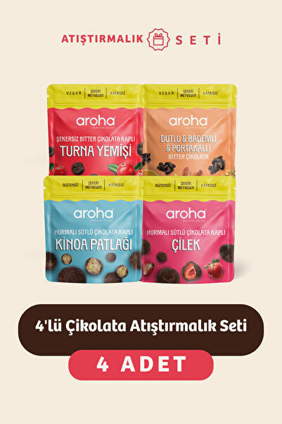 AROHA 4'lü Çikolata Atıştırmalık Seti