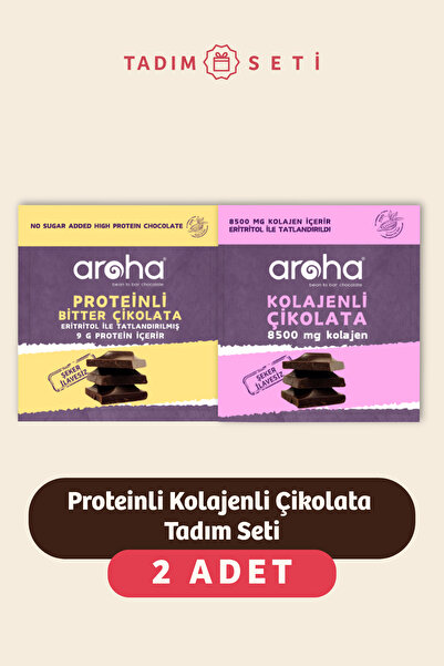 AROHA Proteinli Kolajenli Çikolata Tadım Seti