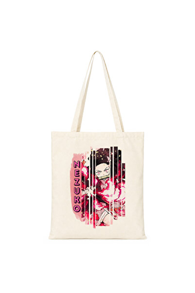 Define Moyas Demon Slayer Nezuko Kamado Double-Sided Printed Shoulder Bag 35X...