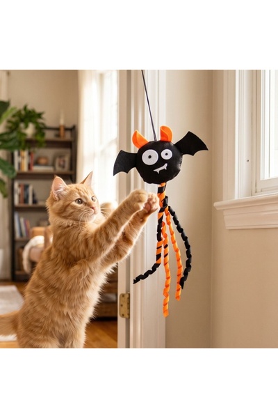 Gift Design Jucărie pentru pisici, Halloween, model cu liliac, colecție de pi...