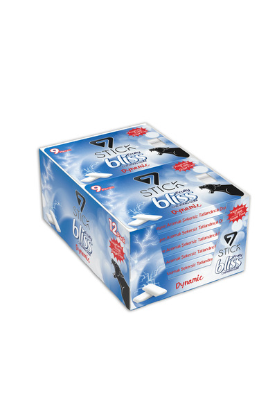 7 STICK 7STICK SEKERSIZ KARIŞIK MEYVE AROMALI BLISTER SAKIZ 9 PCS (12Adet)