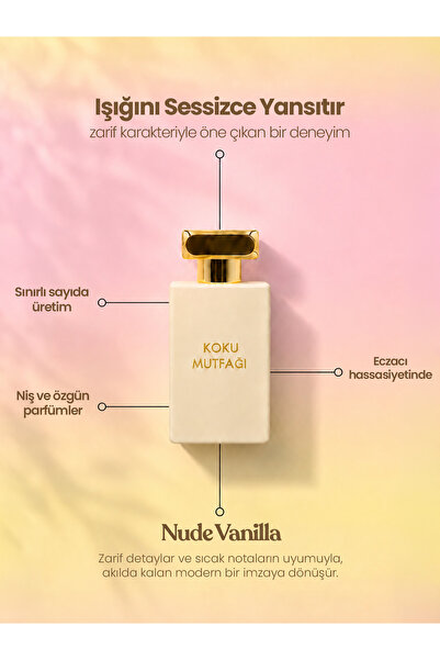 KOKU MUTFAĞI NUDE VANILLA Kadın Parfüm 50 ml | Kalıcı Niş EDP Parfüm | Vanily...