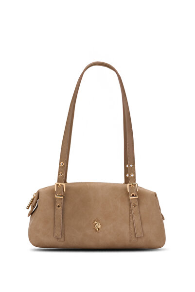 U.S. Polo Assn. حقيبة كتف نسائية بيج Us26617