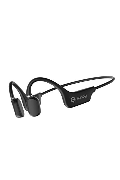 Choice black Sanag A5X True Bone Conduction Headphones Wireless Sport Open Ea...