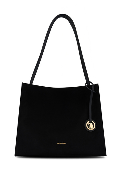 U.S. Polo Assn. حقيبة كتف نسائية سوداء Us26806