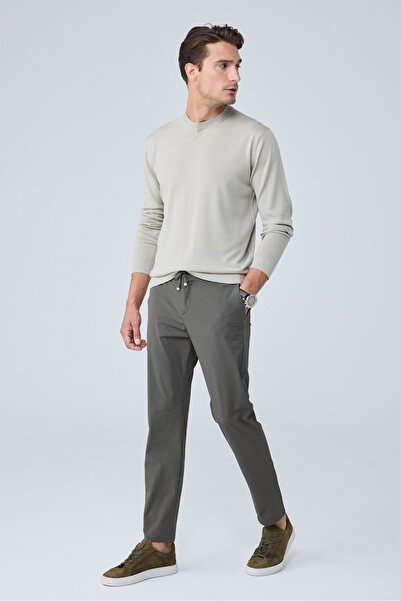 Danger Men's Premium Polyamide Fabric Comfort Fit Jogger Mink Trousers - 252Dngr