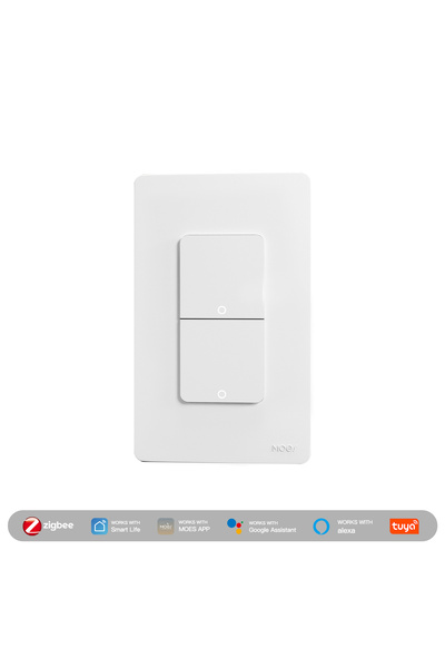 Choice7 MOES Zigbee 2 gang MOES Tuya ZigBee Smart Light Switch US Push Button...