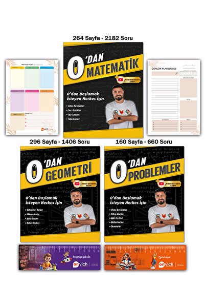 REHBER MATEMATİK YAYINLARI 0 dan Matematik - 0 dan Geometri - 0 dan Problemle...