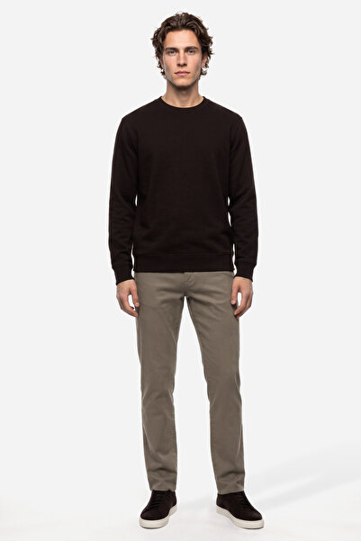 Mudo Men's Mink Color Slim Straight Fit Trousers