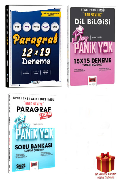 Yargı Yayınları Paragraf Soru Bankası+Paragraf Deneme Seti+Hediye