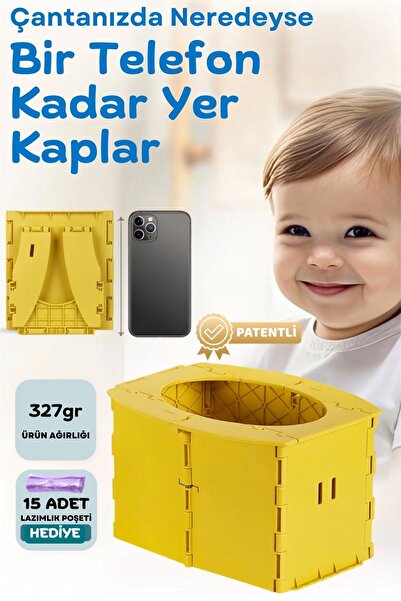 Guqqo Lazımlık, Portatif Seyahat Tipi Katlanabilir Taşınabilir Çocuk Tuvaleti...