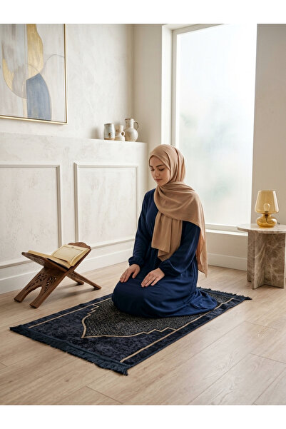 Brillant Seccade Saçaklı (lateks Taban) 75x125 Ebat - Siyah