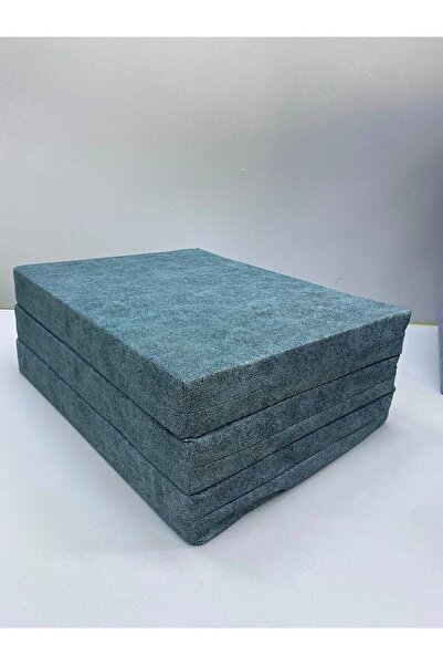 Tuğra Sünger Katlanır sünger yatak 80x180x8cm gri süngerli