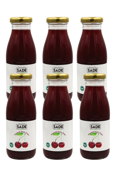 Sade Organik Organik Vişne Suyu 250 ml. 6'lı Paket
