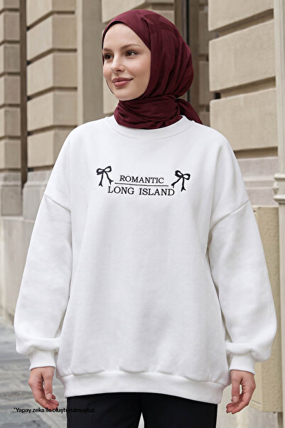 InStyle Bow Lettering Processing Ecru Sweat