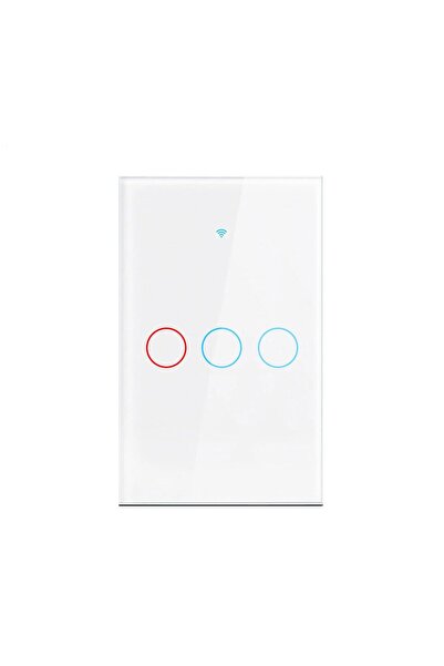 choice2 white 3 gang Works With Tuya APP US WiFi Smart Wall Switch RF433 1/2/...