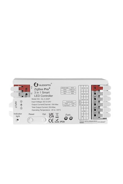 Choice GL-C-202P GLEDOPTO ZigBee 3.0 Pro+ 3 in 1 RGBCCT/RGBW/RGB LED Strip Li...