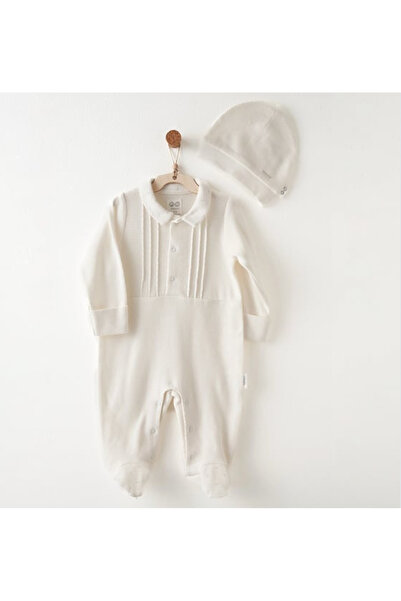 andywawa Baby Romper Set Ecru
