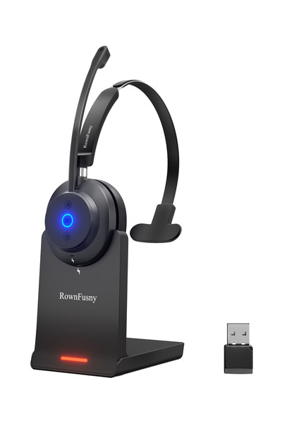 Choice R03P RownFusny R03 Call Center Wireless Headset Bluetooth 5.3 Computer...