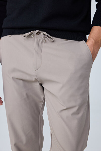 Danger Erkek Beli Lastikli Comfort Fit Pantolon Vizon 0170DDNGR