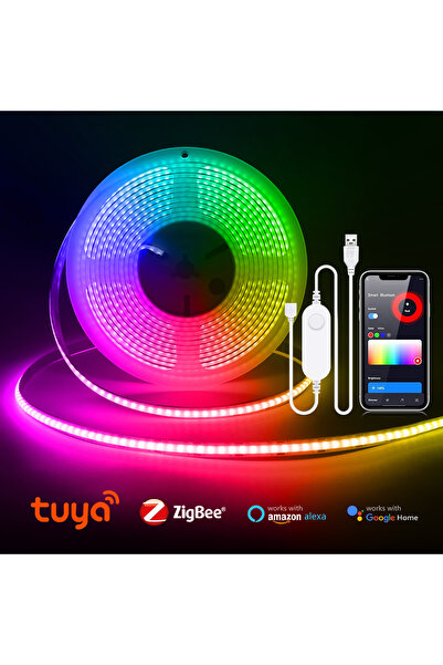 Choice 5M RGB ZigBee W/WW/RGB LED Strip Smart Tuya Alexa Lights USB 5V Dimmab...