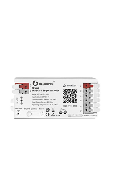 Choice GL-C-218M Matter GLEDOPTO Matter LED Controller Smart RGBCCT Strip Con...