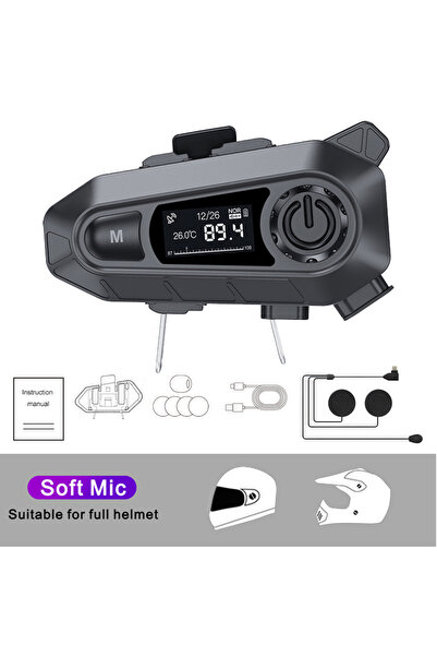 Choice kebidumei Soft Mic Bluetooth 5.3 Motorcycle Helmet Headset With FM Rad...