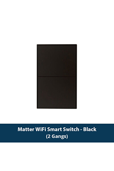 Choice3 Black 2-Gang Zemismart Matter WiFi 1 2 3 4 6 Gangs Smart Wall Light S...