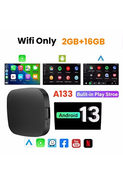 Choice 2GB 16GB Carplay AI Box Android 13 Wireless Android Auto For Youtube N...