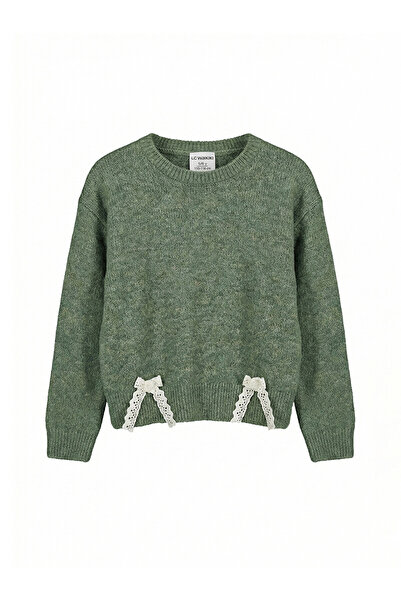 LC Waikiki Two Mt Shop Quality Lcw Kids Green Oval Collar Lace Detailed Baby ...