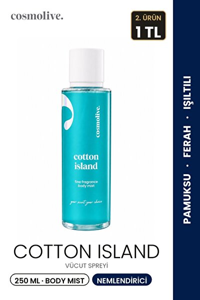 Cosmolive Vücut Spreyi Body Mist | Scandalous | Cotton Island | Kadın | Işılt...