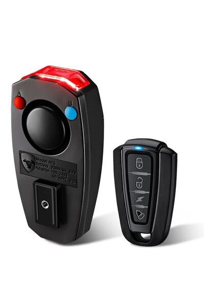 Choice 1 Set Waterproof Wireless Bike Alarm Bicycle Rear Light Anti-theft Ala...