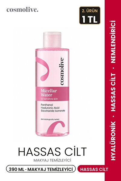 Cosmolive Makyaj Temizleyici 390 ml | Hyalüronik Asit | Hassas Ciltler Için |...